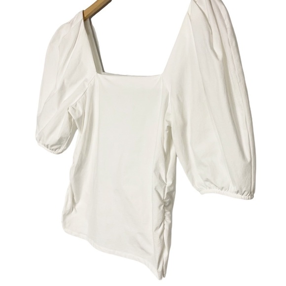 ZARA Puff Sleeve Square Neck Top - Picture 7 of 10
